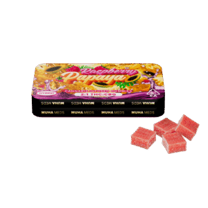 Muha Meds Raspberry Papaya Gummies | Hybrid